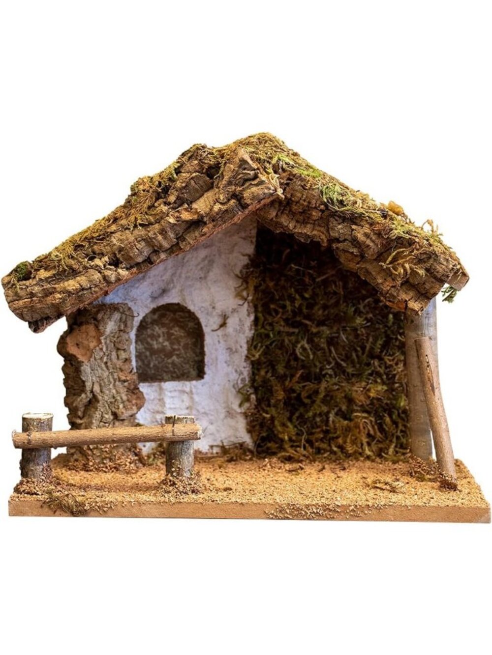 Heirloom 5" Nativity Stable Creche - Italian Made, 12.5"x7"x8", Holiday Decor